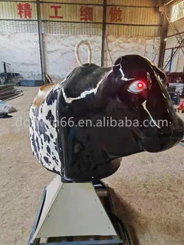 Thailand Export Commercial Riding Bull Game Outdoor Inflatable Amusement Rodeo Games 5m Diameters Crazy Mechanical Bull