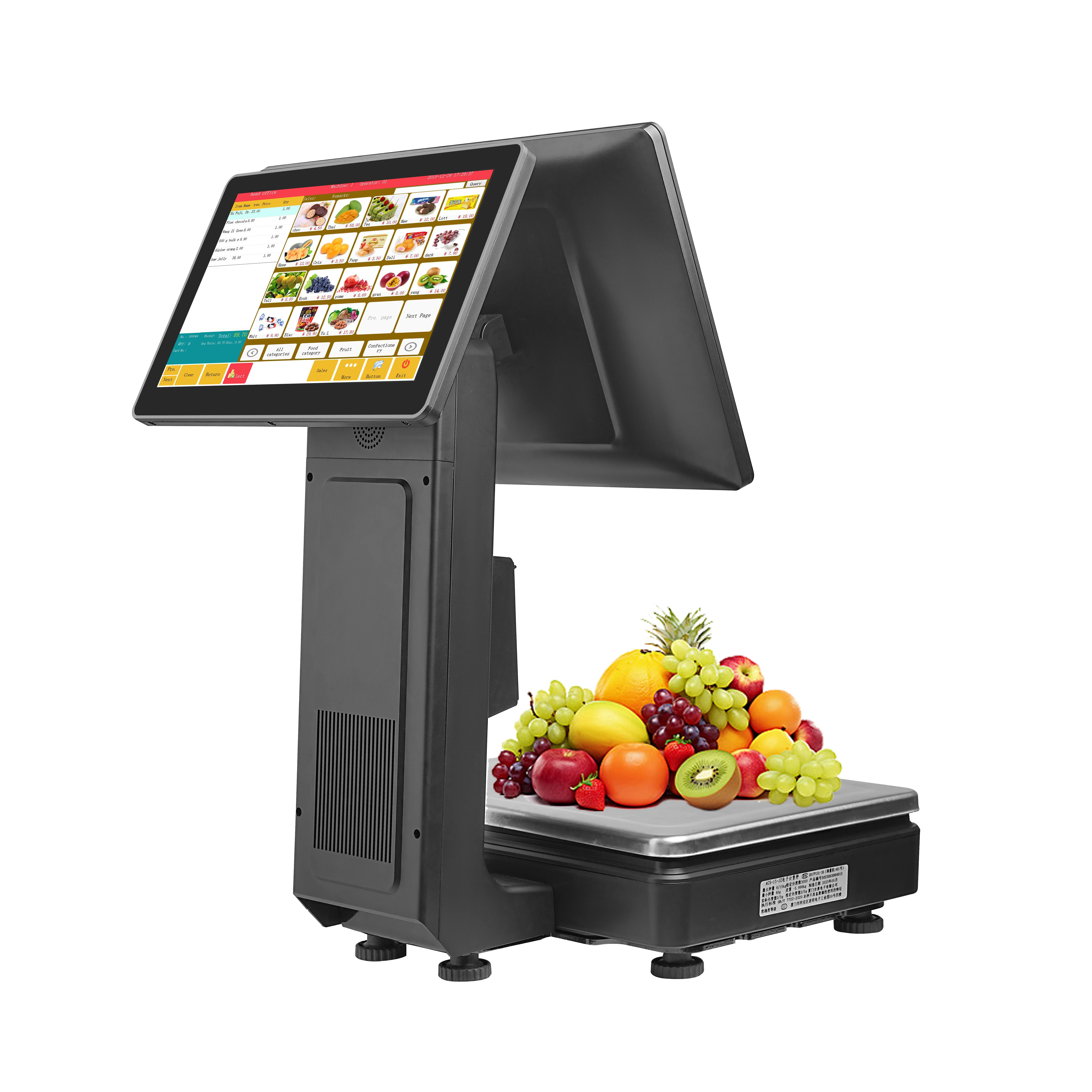 Sunson Cash Register Smart Ai Camera Pos Scale With Touch Sreen Pos Machine Pos Systems For Sale Weighing Scale For Supermarket