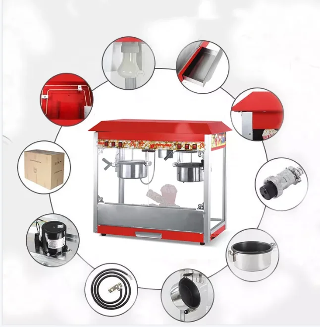 Commercial electric 16 OZ Popcorn Machine Price Commercial Caramel Popcorn Maker Machine