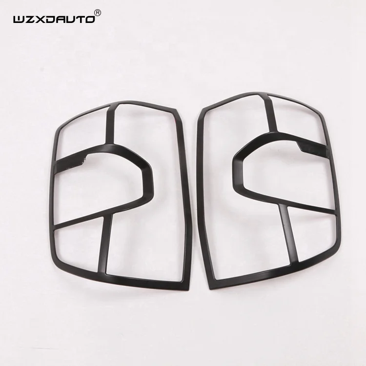 WZXD Car Accessories Matte Black Tail Light Cover Styling Decoration Rear Lamp Trim For Ford Ranger 2022 2023