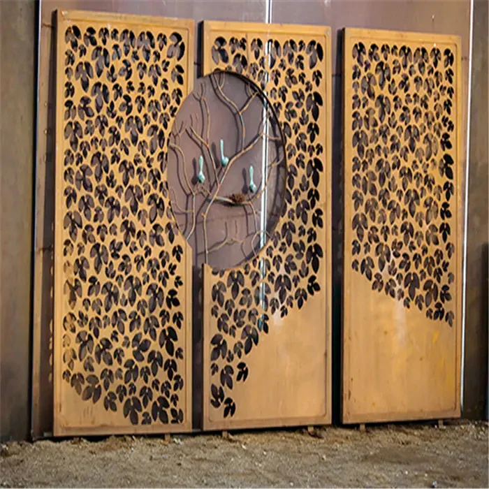 custom corten steel screen garden buildings corten steel screens wall panels