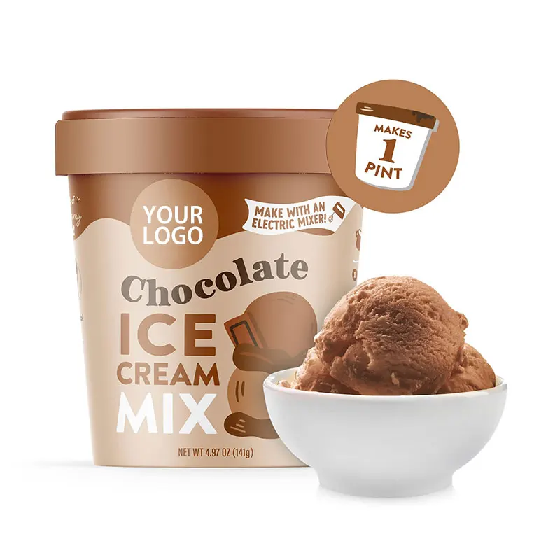 OEM ODM порошок ванильного мороженого 1 кг мешок мягкое мороженое оптовая продажа сырье для с разнообразным вкусом