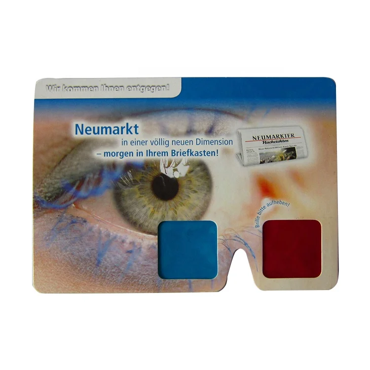 
Hot Sale 3D Paper Red Blue Glasses With Custom Print 