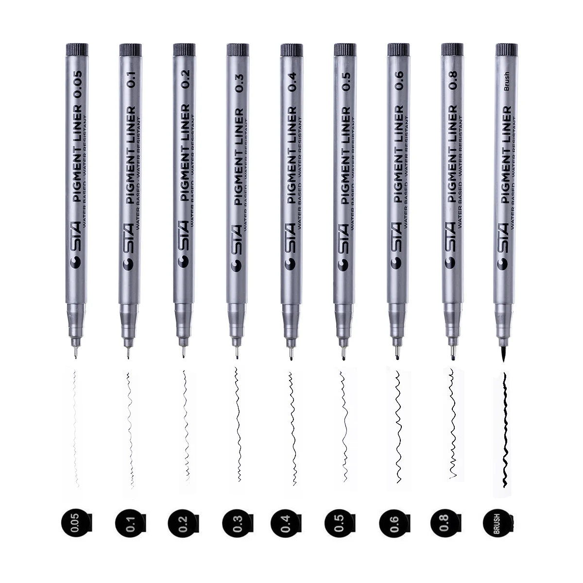 China Pigment fine pens manufacturer Fine Point Markers markers fine tip fine line drawing pen for Sketch book