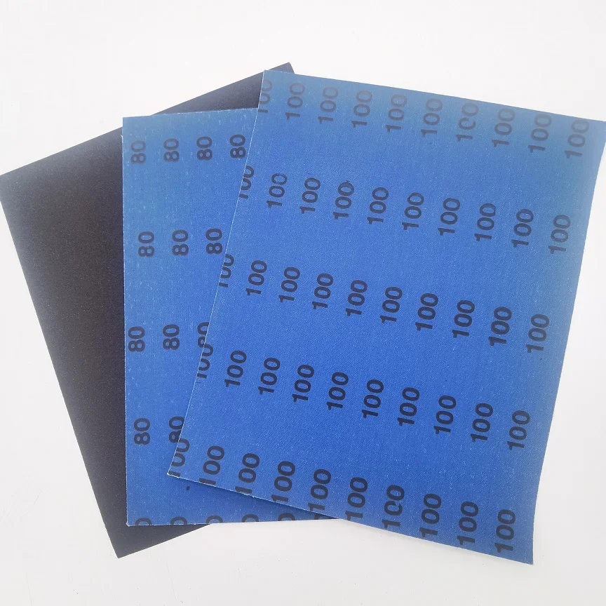 High quality blue waterproof  abrasive paper sheet with latex backing car iron sandpaper