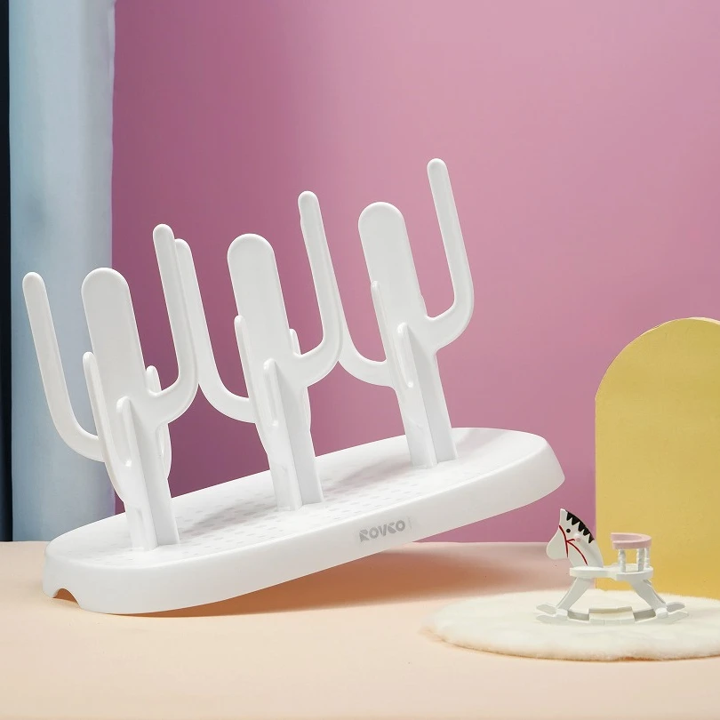 RK-N6018 BPA Free Nipples Easy Cleaning Feeding Accessories Dryer Holder Baby Bottle Drying Rack