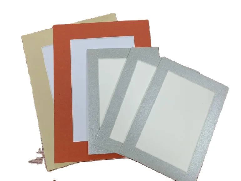 Double Silver Mat Board for Photo Frames Enhances the Visual Appeal of Your Artwork or Memories