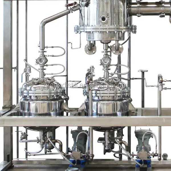 Continuous Running High Capacity Wiped Film Evaporator with High Quality Vacuum Pumps