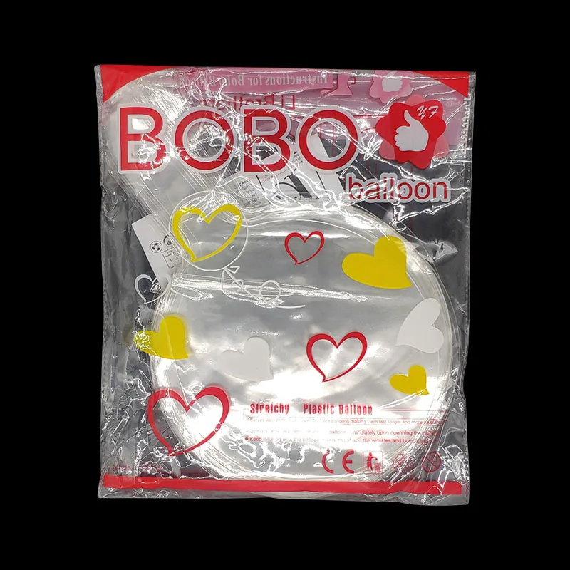 Wholesale 10 12 18 20 24 36 inch Large Transparent Bobo Balloon Wide Mouth Bobo Balloon Transparent