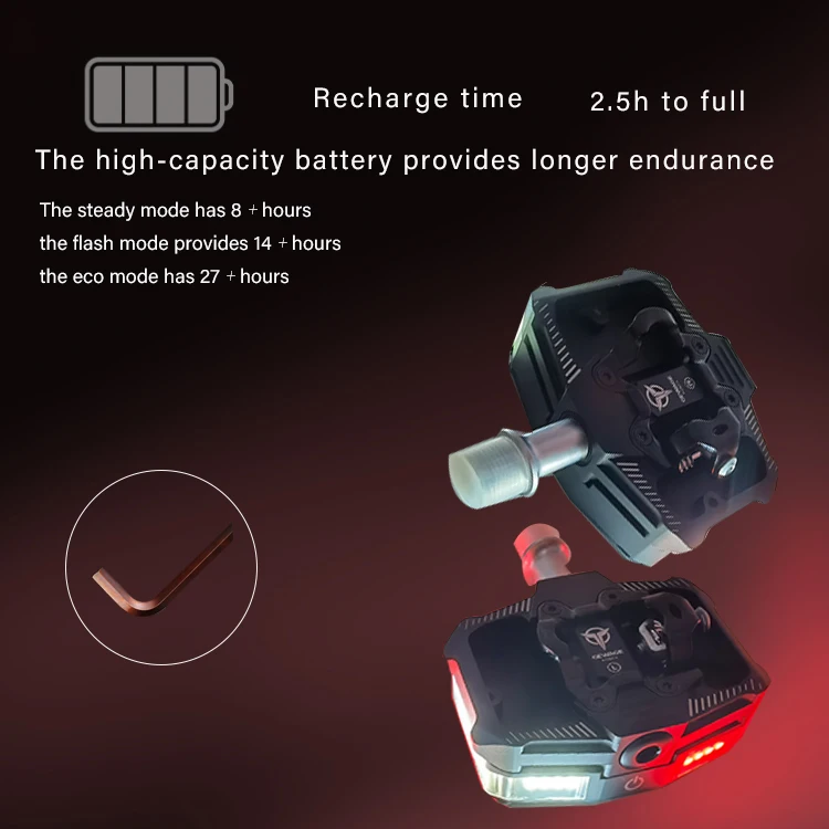 9/16 Mountain Bike Cleats pedals Xingtai Zhongzhou Aluminium Alloy Special Parts Of Pedal Non-slip Self-locking Bicycle Pedals