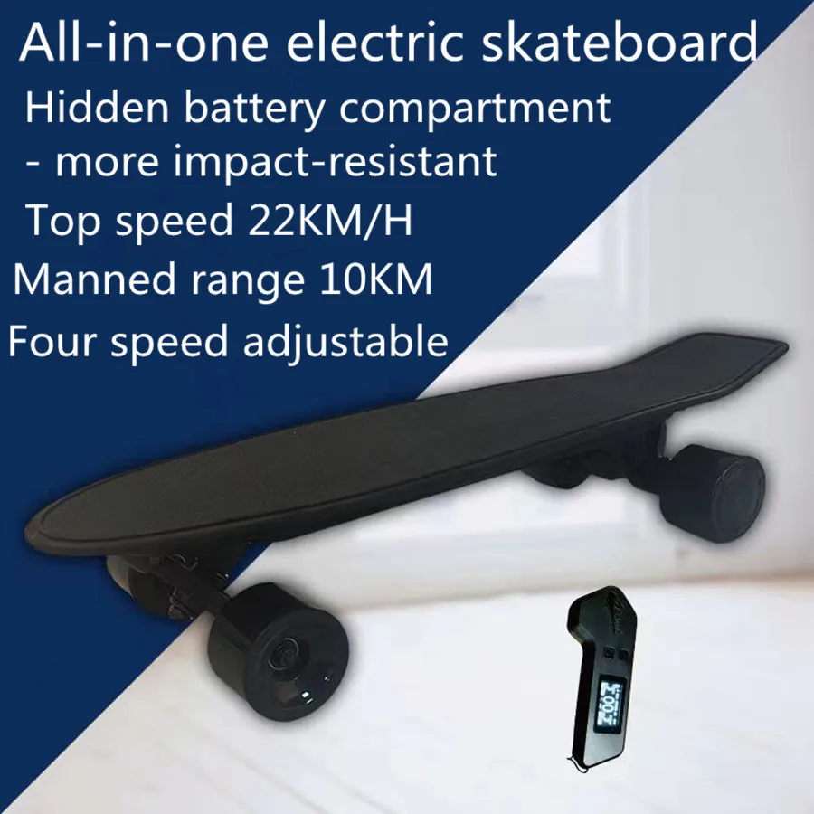 YSMLE Pro High-Speed Off-Road Electric Skateboard for Adults High-Power Long Endurance Four-Wheel Drive Made of Wood