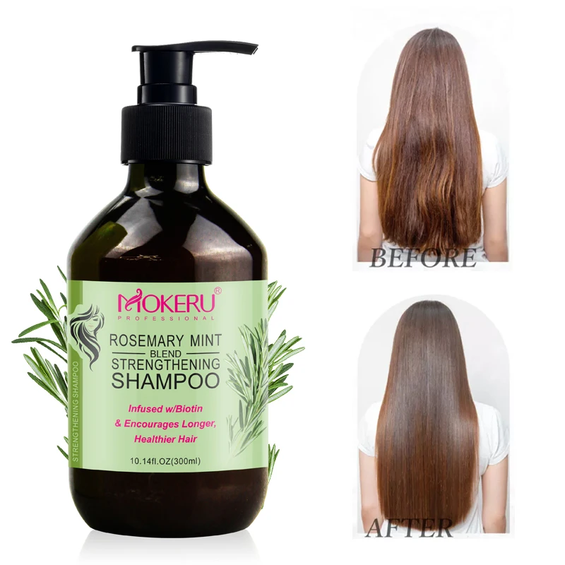 MOKERU Rosemary hair anti-loss shampoo Nourishing shampoo Natural Hair care Hair Growth 300ml Rosemary shampoo