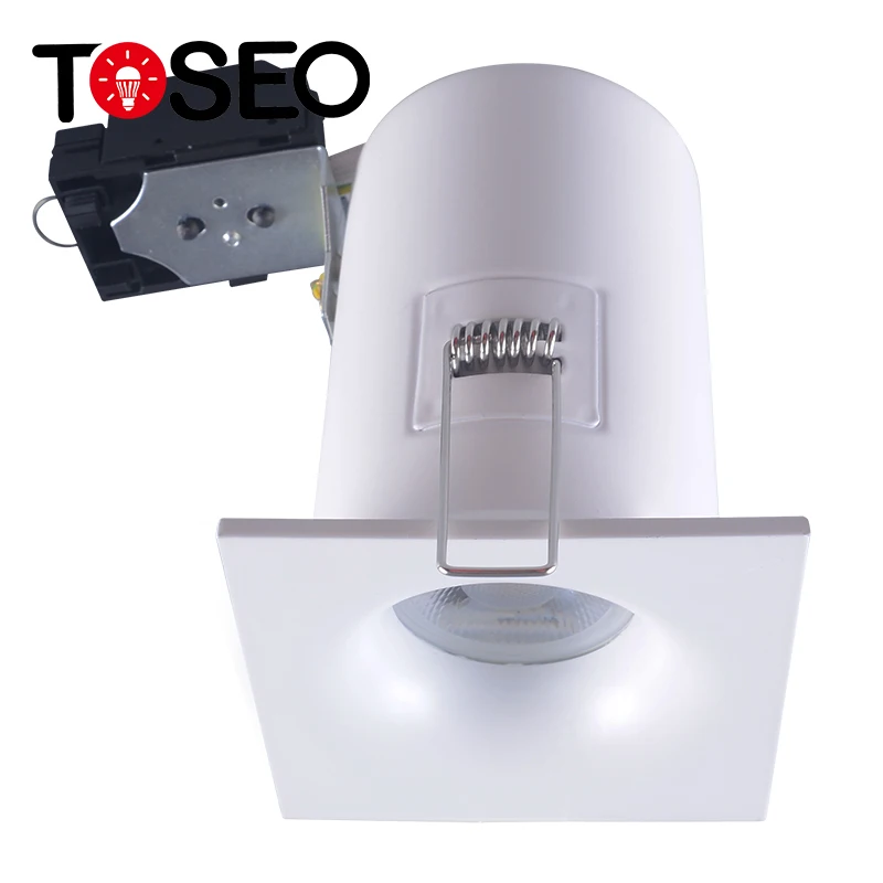 Hotel Ceiling Square Anti Glare Bbc Ip65 Waterproof Fireproof Recessed Downlight