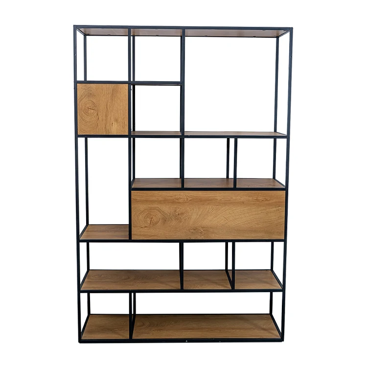 Modern Simple 180cm Book MDF Board Shelf For Living Room