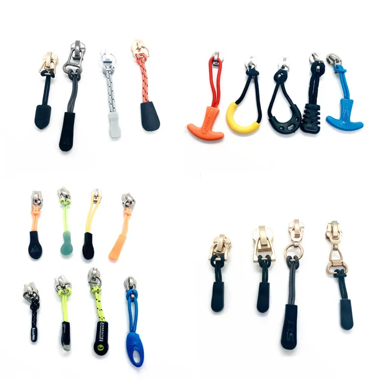 Custom plastics zipper pull tabs custom made personalized zipper pulls