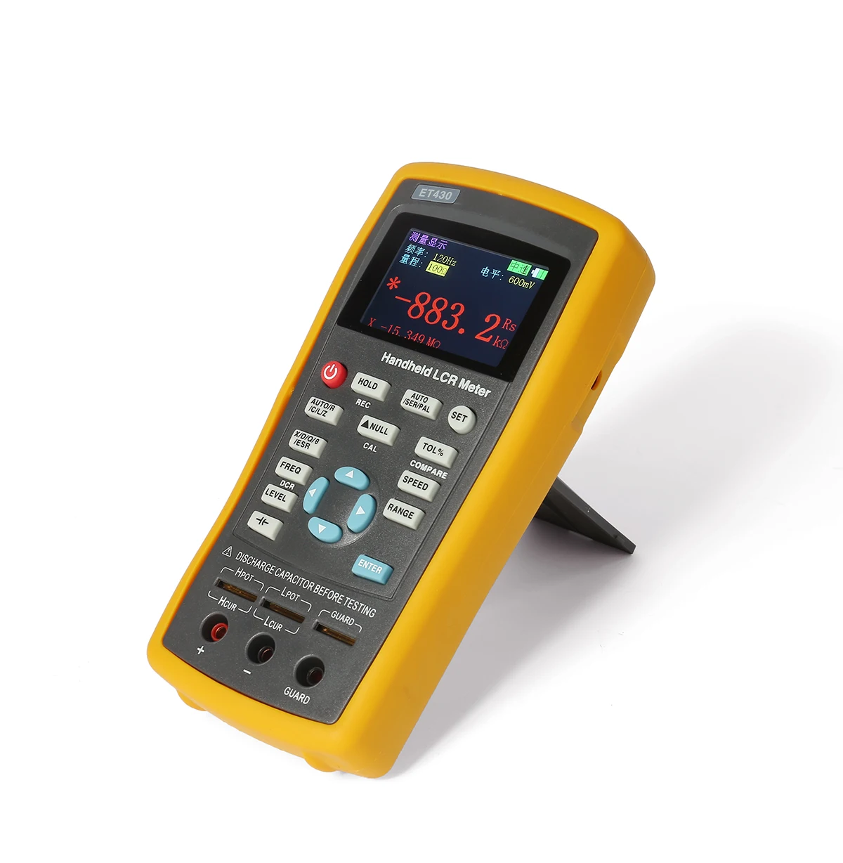
Handheld LCR Meter ET430 100KHz LCR-Digital Bridge Meter Capacitance Inductance Resistance Meter 