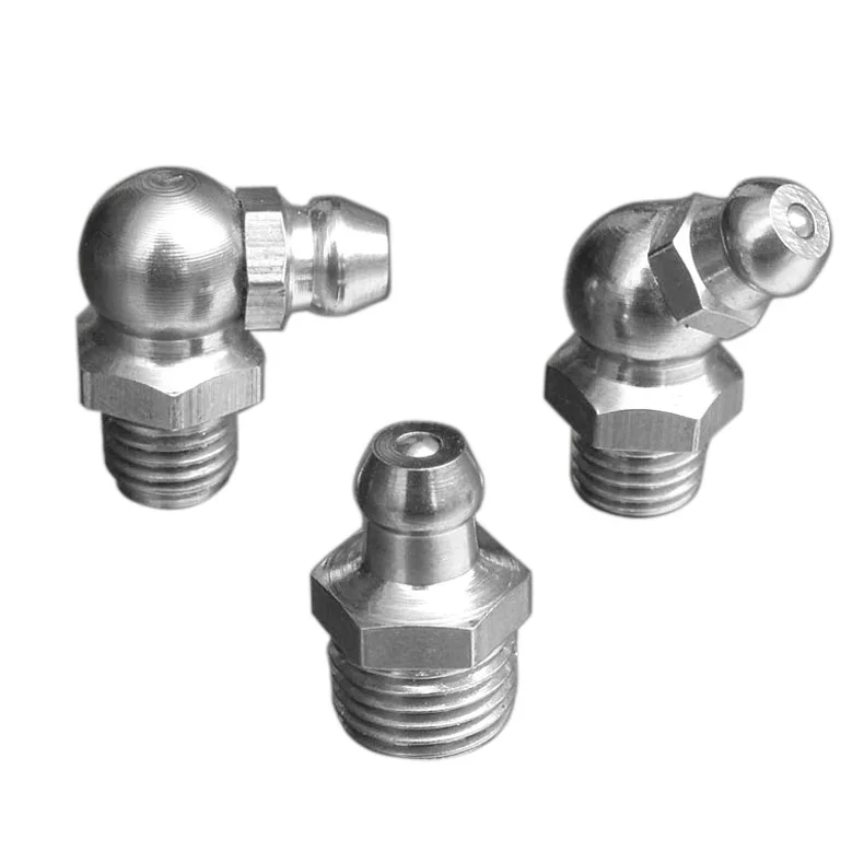 high quality 1/4 28SAE stainless steel angle 45 90 SAE metric grease fittings grease nipple