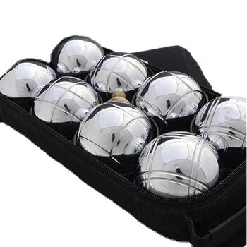 Металлический мини-набор Bocce/Petanque с черными шариками для всех