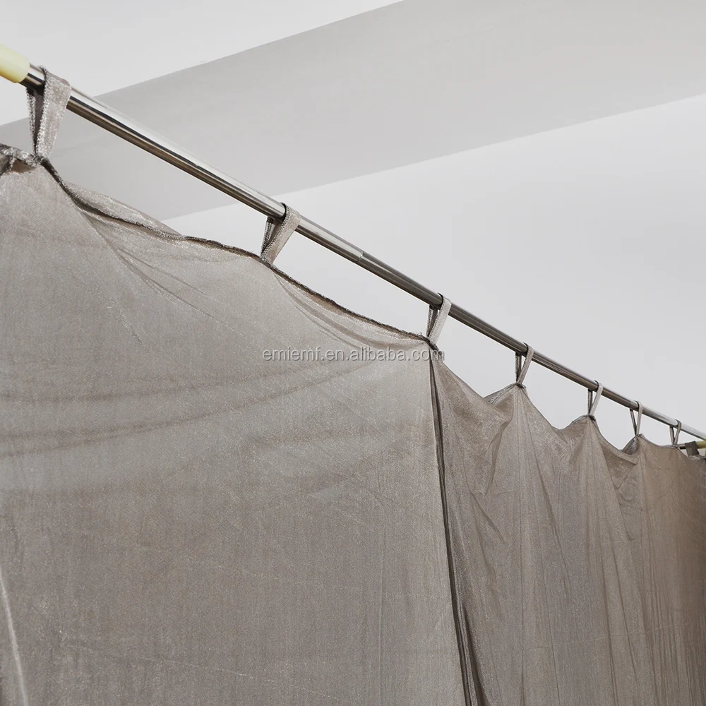 EMF Shielding Bed Canopy,100% Silver Fiber Blocks Radiation/EMF/WiFi/5G & Other RF Attenuation