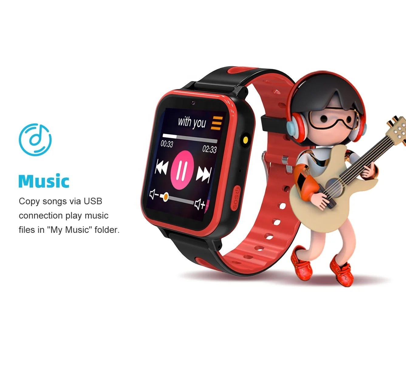Motto Manufacturer G12 Private Label OEM Children Smart Watch Girls Games Smartwatches Custom Full Touch Smart Watch For Kids