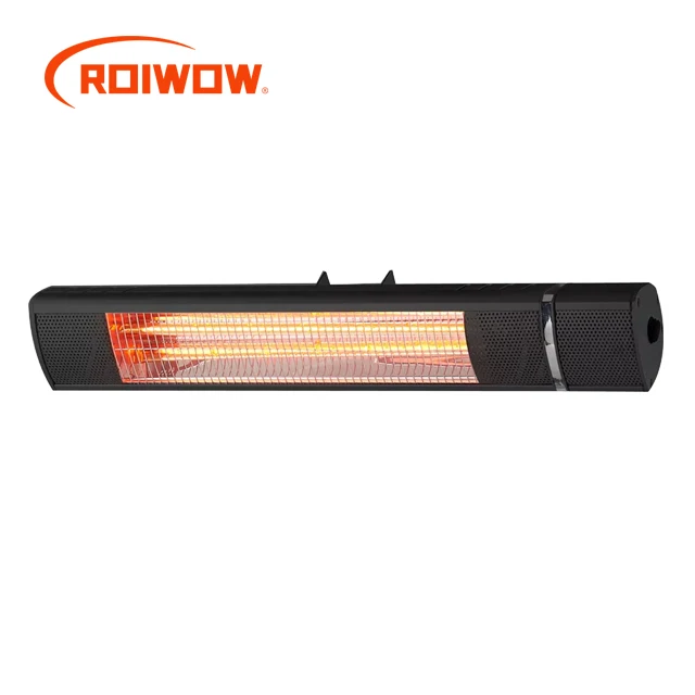 Small Electric Infrared Radiant Halogen Heater For Winter Patio Home Outdoor Living Space Heaters Wall Mounted With Thermostat