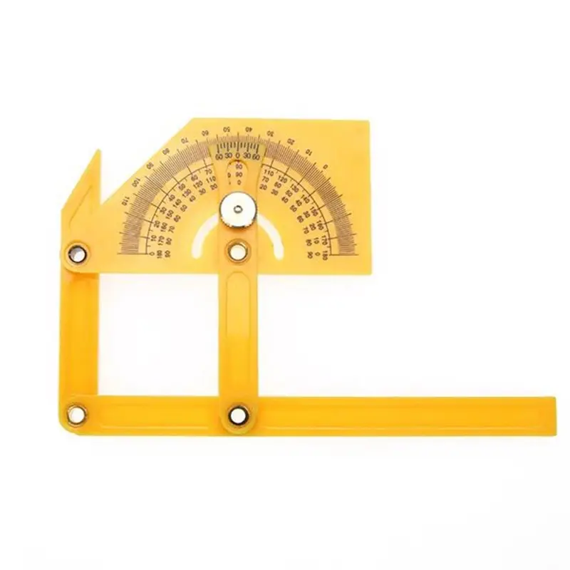 Protractor And Angle Finder Woodworking Measurement Tool 0 To 180 Degree  Woodworking Angle Ruler Plastic Protractor