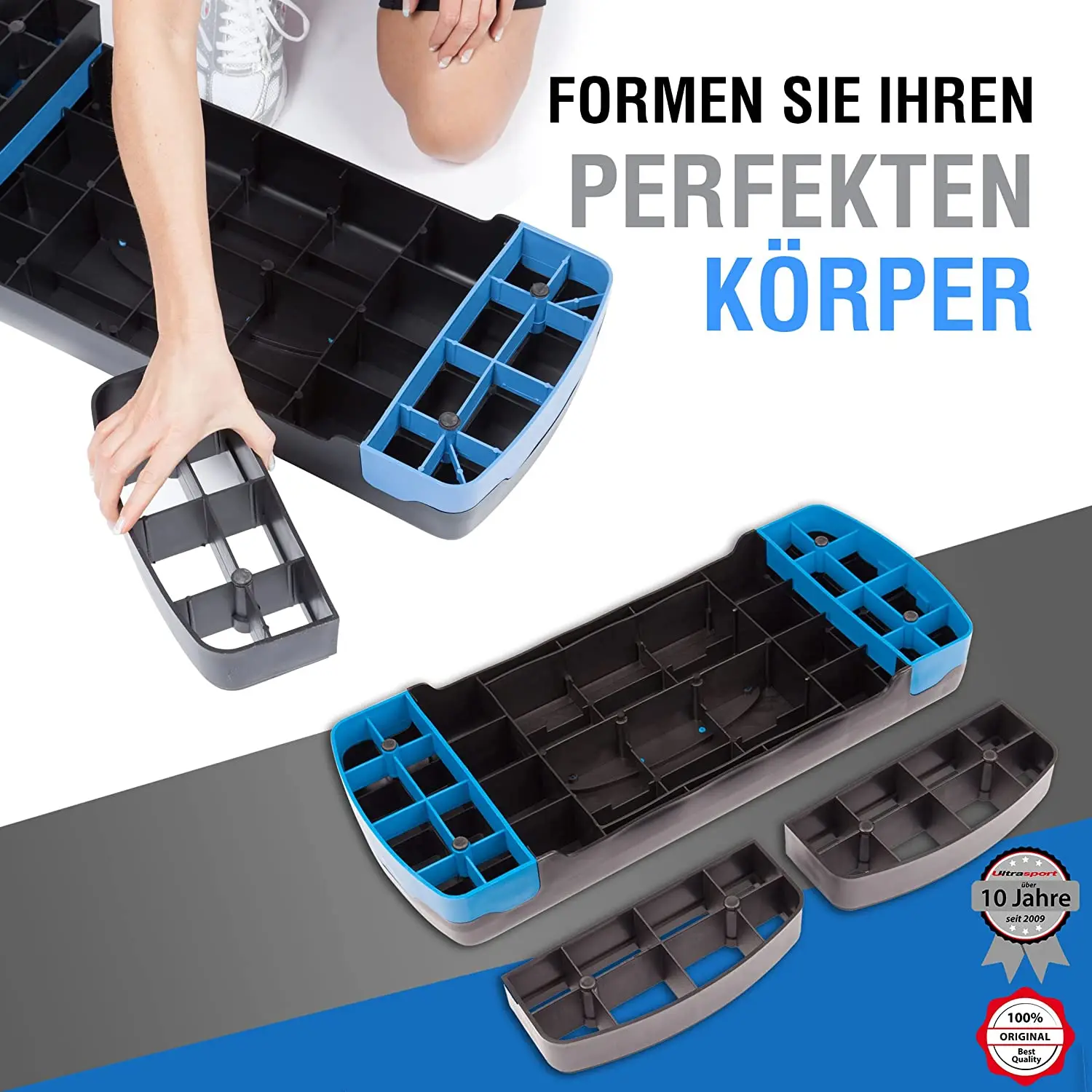 Adjustable Height 2 Levels Aerobic Step Board 10cm and 15cm Cardio Exercise Stepper