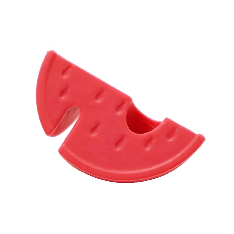 
TT062 Food grade customized silicone watermelon silicone mold straw topper 