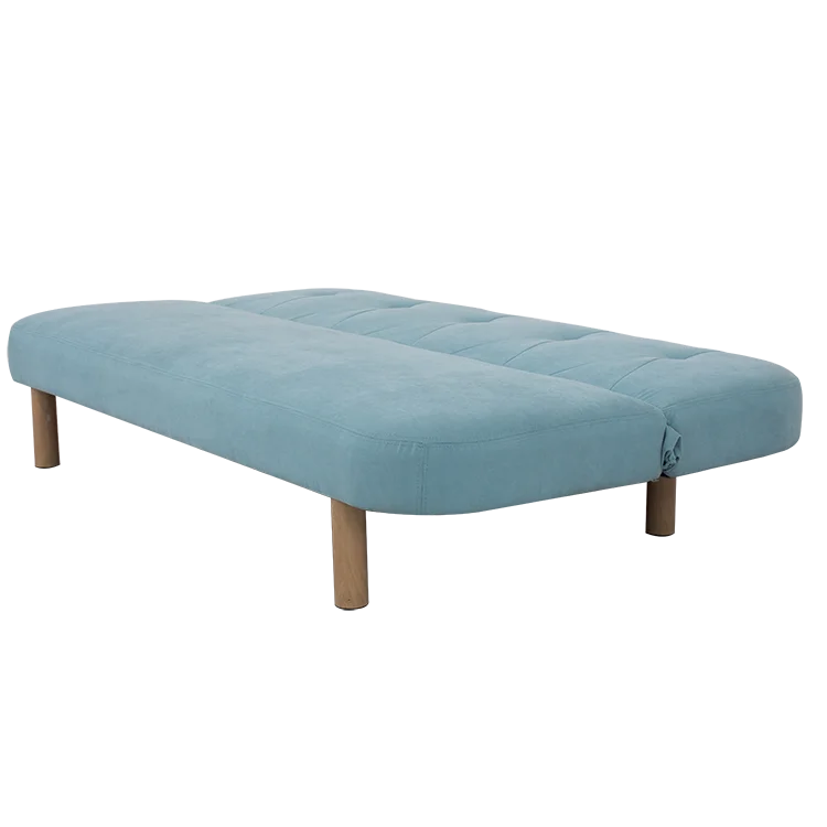 Nisco Promotional Futon, Convertible Sofa Bed and Couch, Skype Blue Velvet