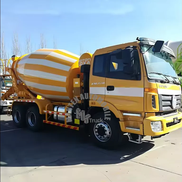 Foton 6x4 capacity 8 cubic meters 12 cubic meters volumetric cement concrete mixer truck for tunnel site