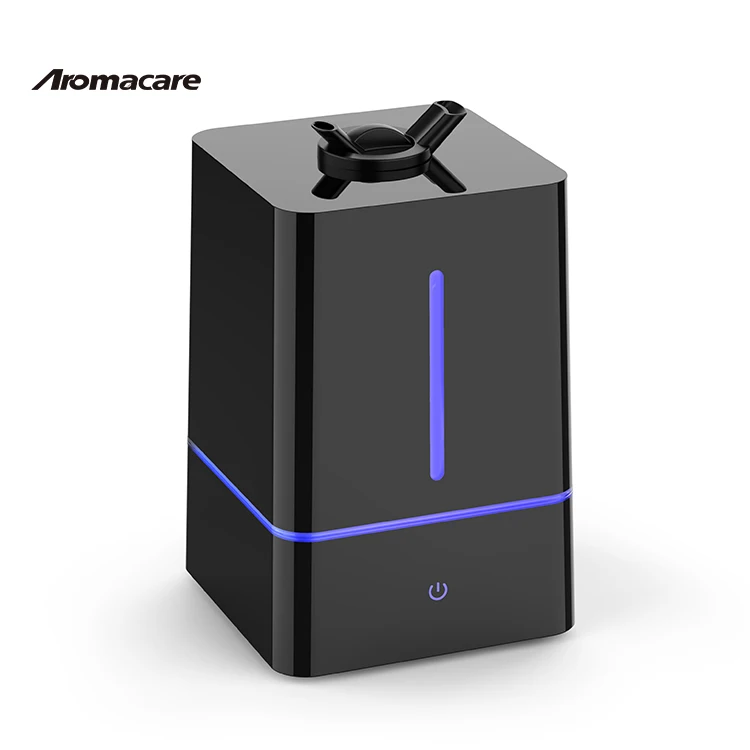 Aromacare 4L Aromatherapy Essential Oil Large Room Desktop Black Ultrasonic Air Humidifiers For Bedroom