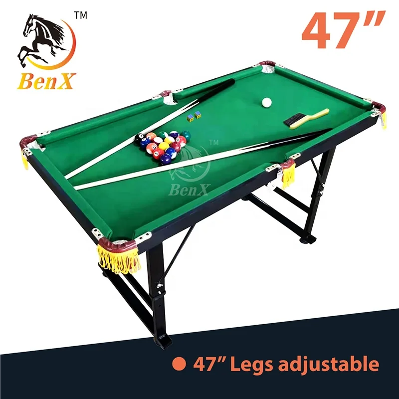 Mini Pool table Benxiao  children pool table  snooker table factory direct sale 120cm legs adjustable