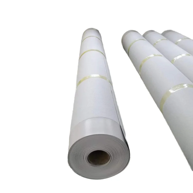 1.5mm White Grey soft PVC membrane  P-class with fiber reinforcement  Waterproofing Materials Non exposed walls floors Basements