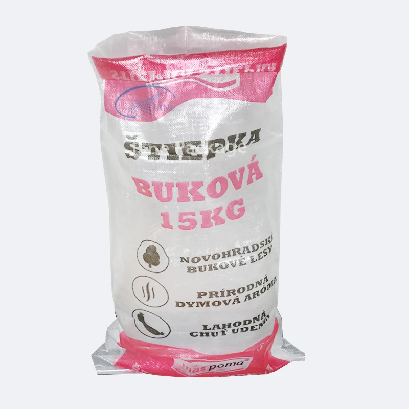 Jane Package hot seal 25kg 50kg pp woven raffia transparent packaging potato rice salt bag sack with print