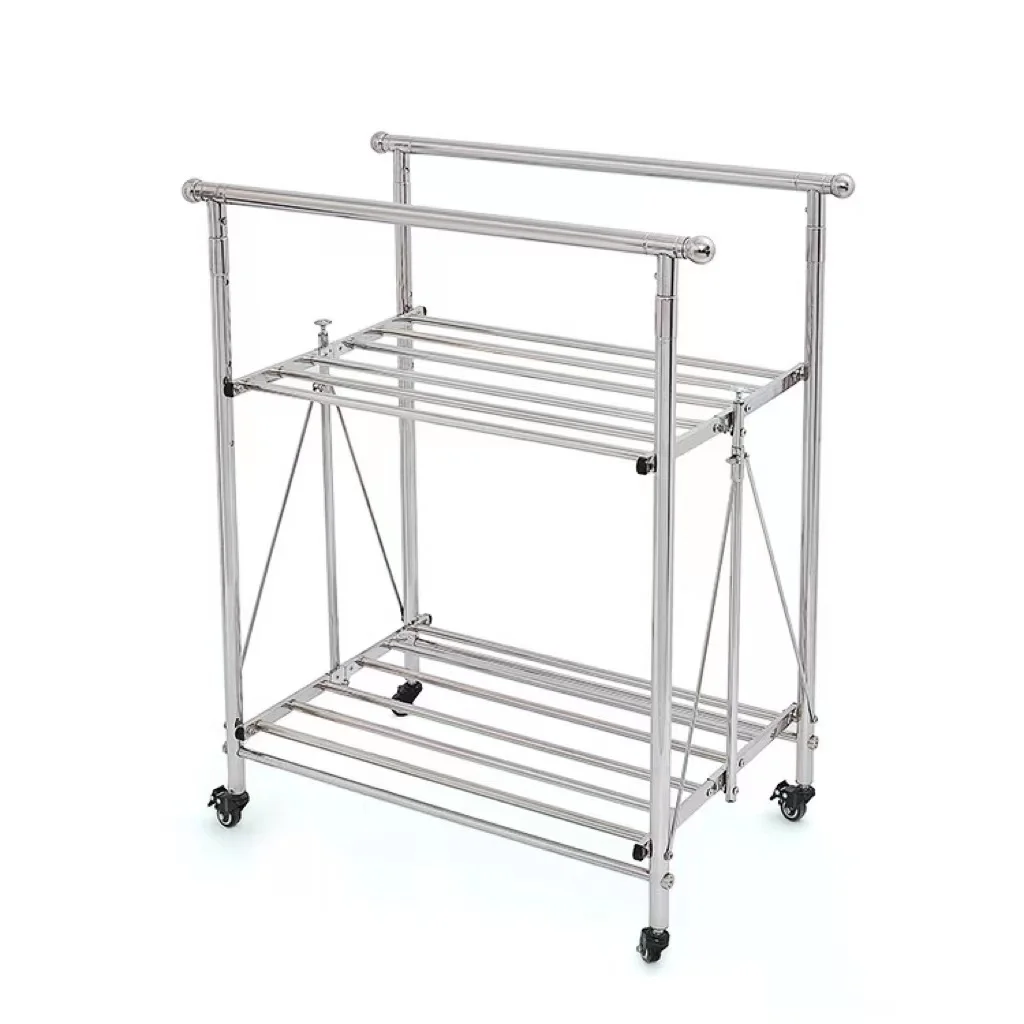 SOYOUNG New clothes racks storage racks shelving units with double capacity