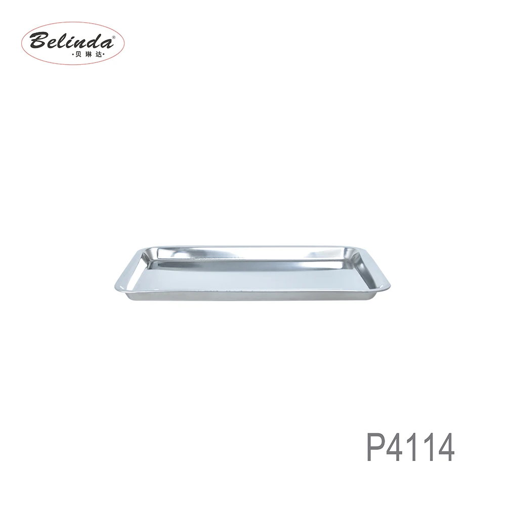 New Arrival Stainless Steel Tray Rectangle Food Serving Tray Baking Trays Pan Wholesale