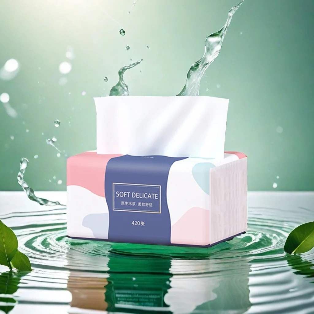 Factory wholesale paper face facial paper tissue/ready stock soft comfortable facial tissue Wet and dry facial tissue