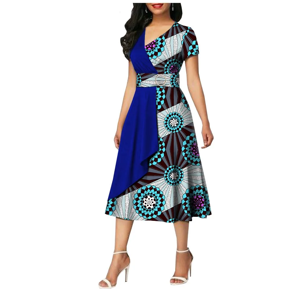 new product short sleeve beauty woman dashiki wedding modest african dress