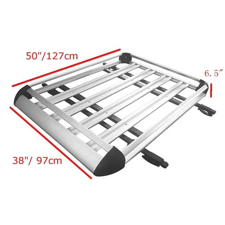 Silver Bike Aluminum Top Cargo Rack/Basket Car Roof Rack 4x4 Universal Car Roof Racks For volvo Toyota Prado Id4 Jeep Suv Cars