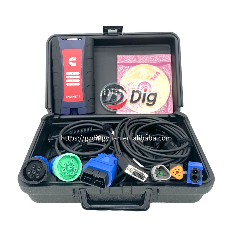Inline 7 Data Link Adapter Kit 5299899 5572620 For Cummins Engine Diagnostic Tool