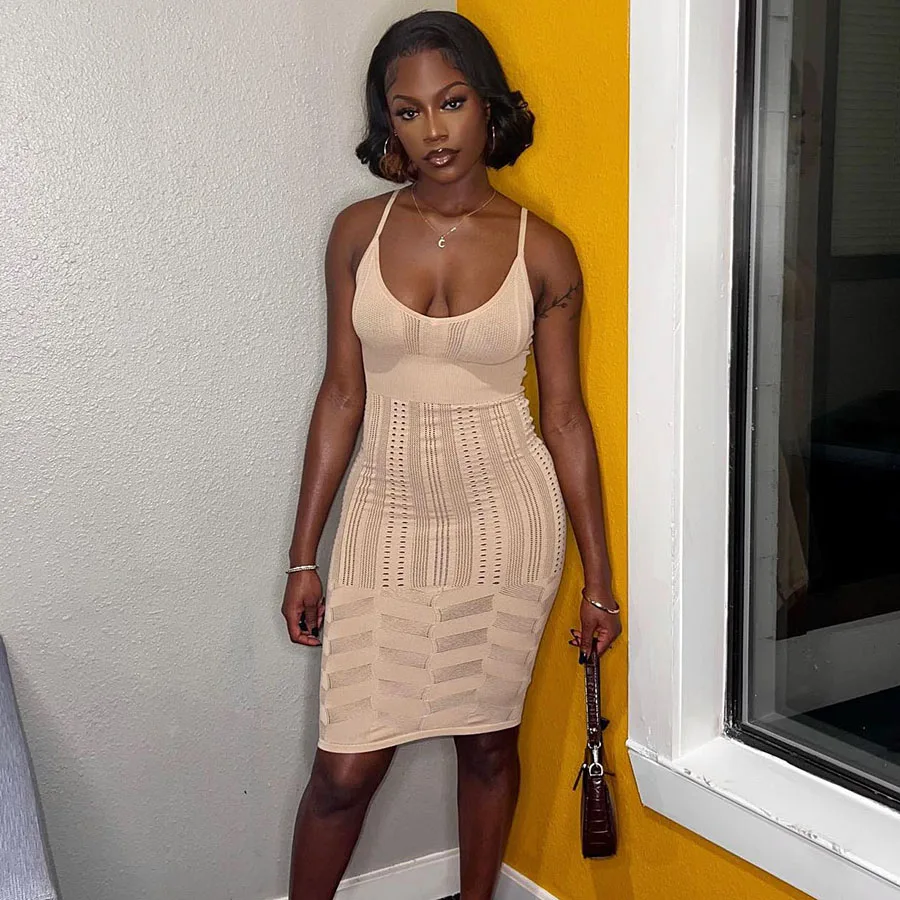 Kliou K22D17225 summer wholesale woman clothes elegant dresses bodycon women lady elegant party slim dress