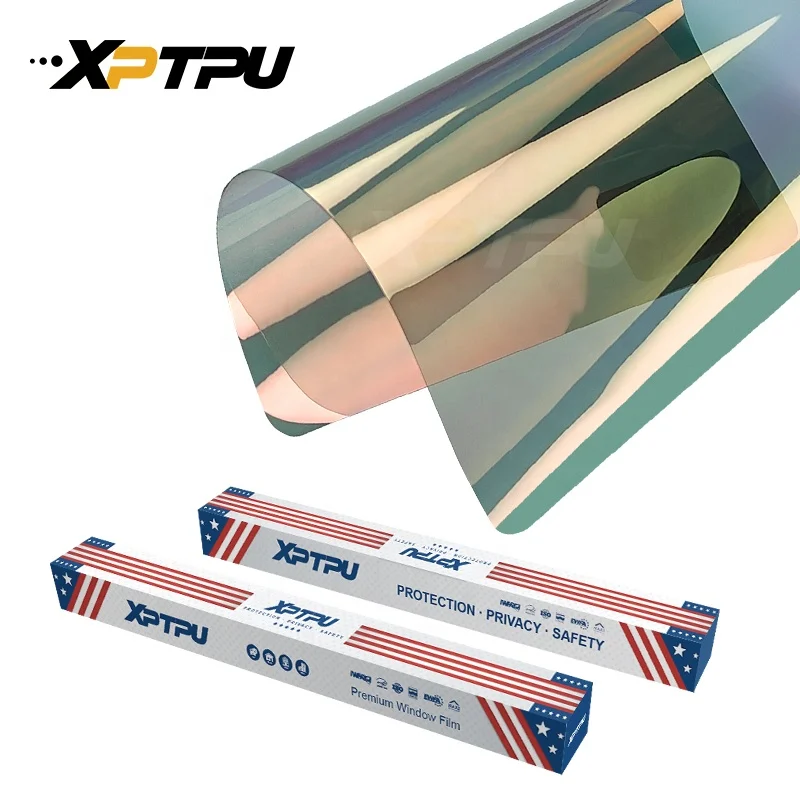 Sample One Car Size Color Change Chameleon Films Red Heat Rejection Nano Ceramic Window Tint