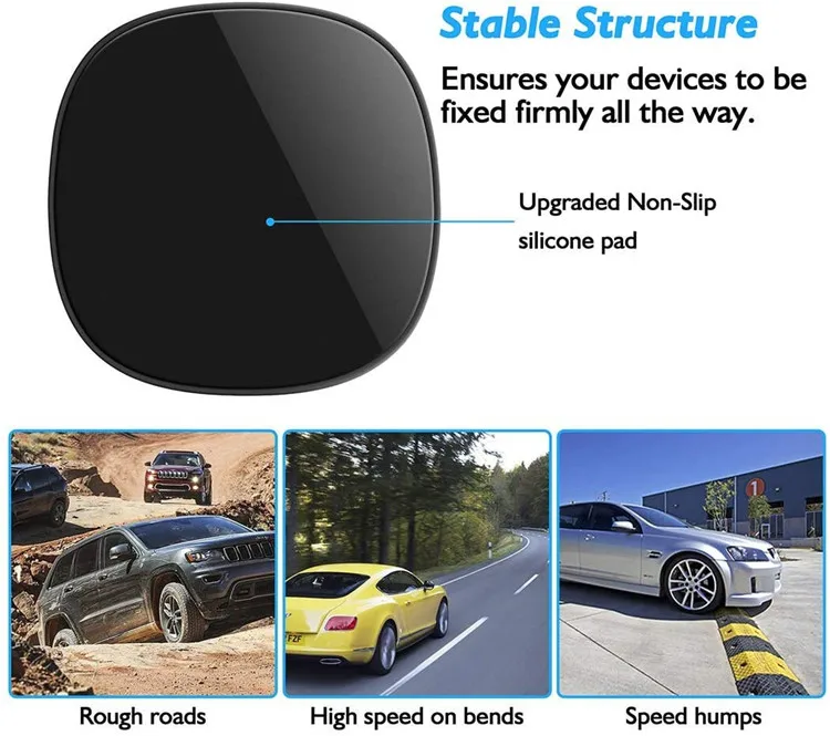 Car Phone Holder Car Phone Mount Silicone Car Pad Mat for Various Dashboards Slip Free Desk Phone Stand