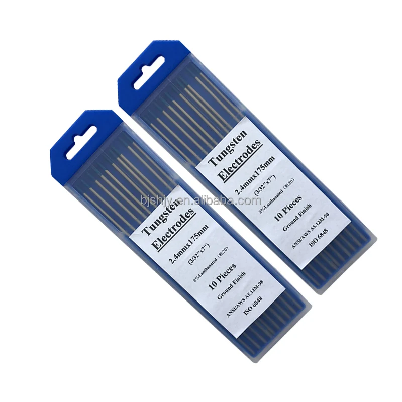 WL20 blue 2% lanthanated tungsten rods tig welding 2.4 175mm