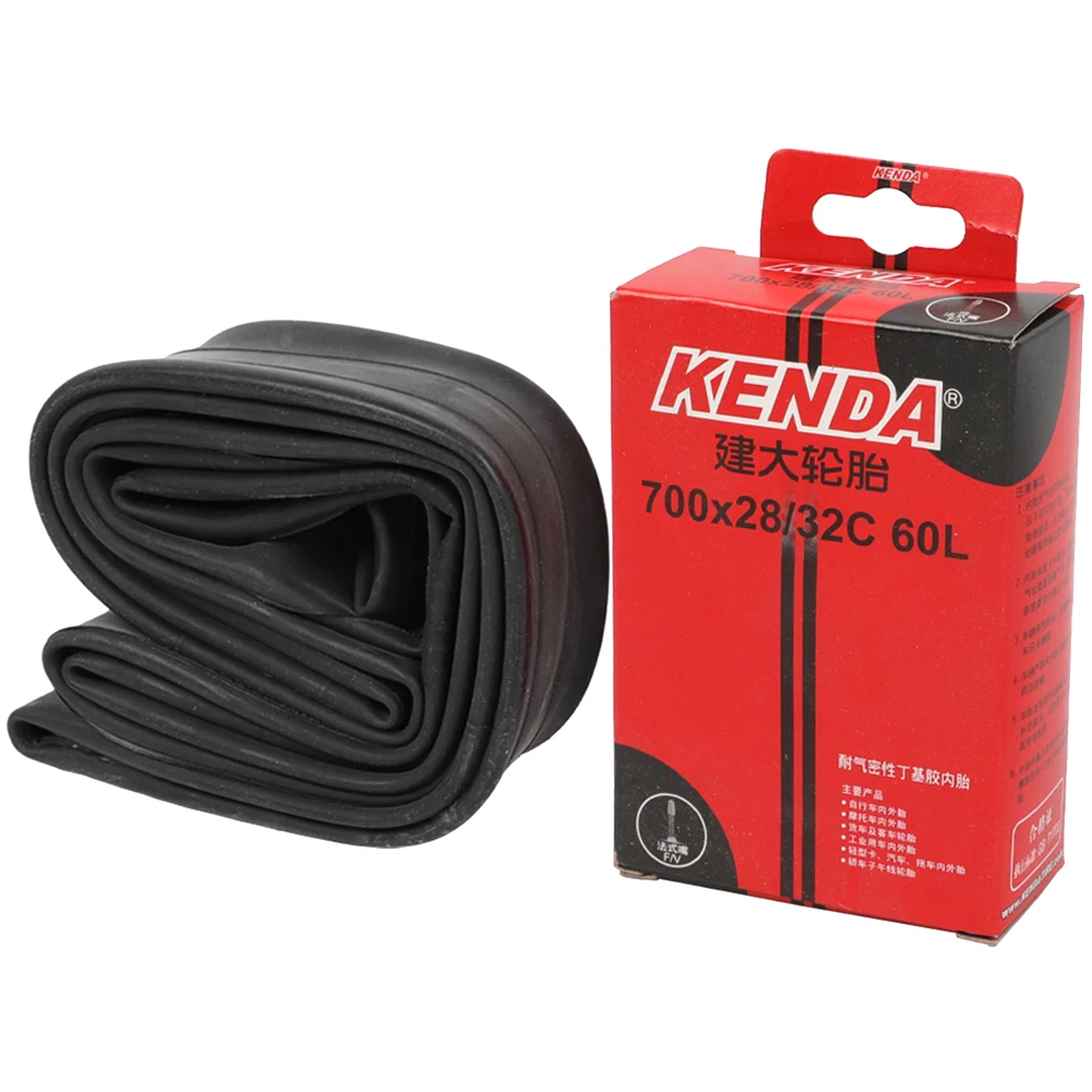 KENDA 700Cx28C 32C 60mm Length Presta Valve FV Rubber Road Tyre Bike Inner Tube