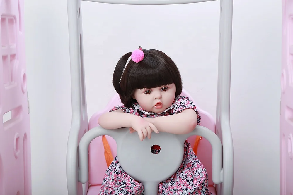 Large Size Christmas Costume Reborn Doll Painted Finished Newborn Wigs For Reborn Dolls Chubby  Reborn Toddler Dolls