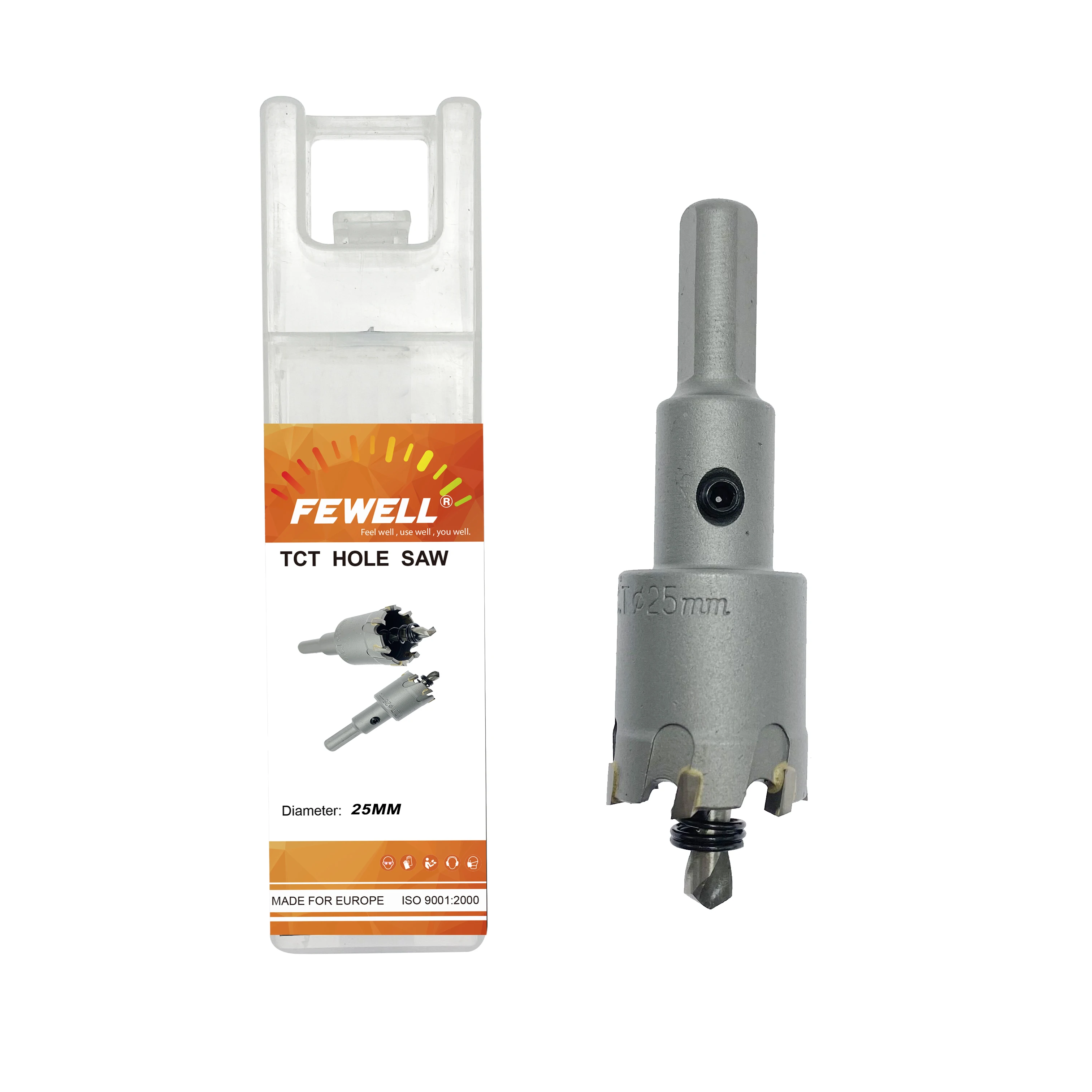 High quality Triangular handle Tungsten Carbide TCT Alloy Hole saw diameter 25mm for metal stainless steel wood drilling