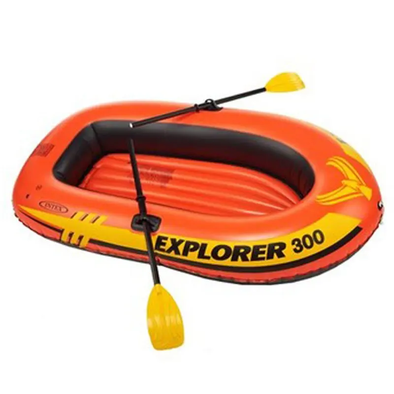 INTEX-58332 Foldable Pvc Inflatable Boat  Orange Boat Inflatable Fishing Boat