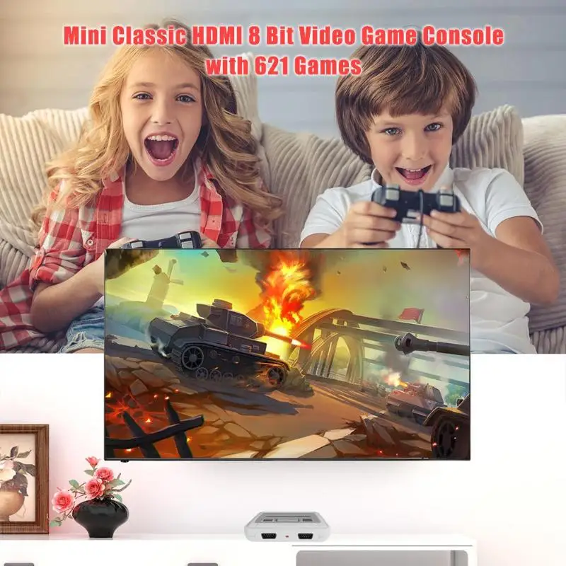 Новинка 620/621 игровая ретро мини-классическая Игровая приставка 4K TV AV/HD-MI 8 бит портативная