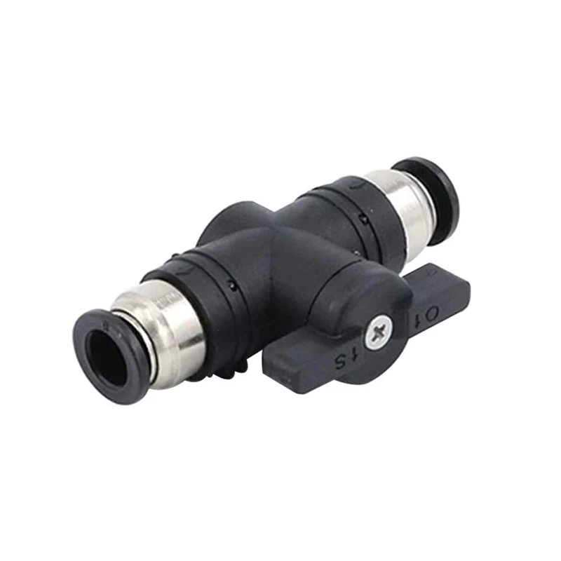 Plastic Push In Pneumatic Ball Valve 8mm Push To Connect Ball Valve For Pneumatic Tubes